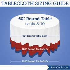 So Many Choices Use 90 Round Tablecloths For Midway Drop 108 Tablecloths For 24 Drop O Tablecloth Size Chart 90 Round Tablecloths White Round Tablecloths