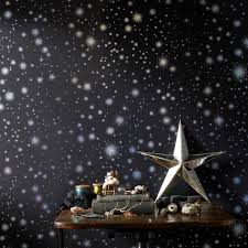Papier Peint Intisse Stardust Noir Castorama Papier Peint Papier Peint Feuilles Papier Peint Arbre