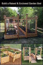 Diy Raised Und Eingezaunten Garten Bett Building A Raised Garden Garden Layout Vegetable Garden Layout