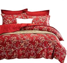 Featuring rich tones and textures accented with geometric designs, solid colors, and crisp lines, this set adds an upscale look to any bedroom. Soft Microfiber Bedding Red Floral Comforter Set Vintage Flowers Pattern Printed 3pcs King Size Wake In Cloud Comforters Sets Home Ekbotefurniture Com