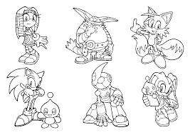 Sonic and friends coloring pages to print. Pin On Color Pages