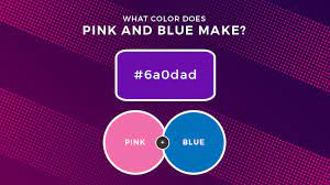 Typically pinks with the addition of blue and purple hues are in the violet family. Pink And Blue Mixed What Color Does Pink And Blue Make