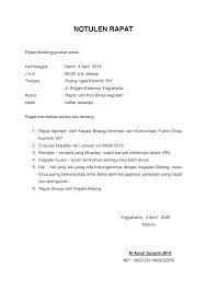 Dapatkan versi baru microsoft word. Download Contoh Notulen Microsoft Word Docx Contoh Surat
