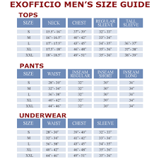 68 explanatory brief size chart for men