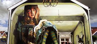 Everything Is So Out Of The Way Down Here Alice In Wonderland Big Mural In Denmark Vera Bugatti Alice In Wonderland Urban Wall Art Adventures In Wonderland