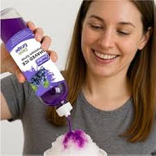 Snow Cone Syrup Cotton Candy Jelly Belly Cotton Candy Flavor Slushy Syrup  For Shaved Ice, 12.7 Fl Oz Sugar Free Shaved Ice Syrup
