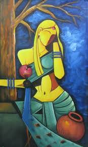 Thoughts Handpainted Art Painting 15in X 26in Modern Art Paintings Abstract Art Painting Art Painting