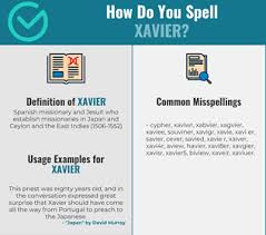 Correct Spelling For Xavier Infographic Spellchecker Net