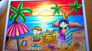 Tugu monas mewarnai gambar monas. Cara Menggambar Pemandangan Sunset Di Pantai Drawing Sunset Scenery Drawing Beach