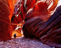 Gps device are useless due to weak signal but it's easy to stay on the trail. Buckskin Gulch Wild Backpacker Page 1346536591000