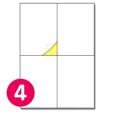 Free printable label templates uploaded by admin on wednesday, april 21st, 2021. 148 5 X 105mm 25 Sheets A4 Matte White Sticker Labels Laser Inkjet Printing A6 4 Per