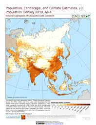 population density of asia 2010 map asia cartography