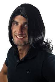 The virgin remy hair is the hair that is not chemically. Men S Wig For Men Or Unisex High Quality Synthetic Black Longer Hair Long Parting Indie Youthful
