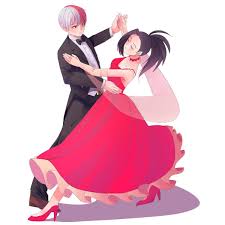 Todomomo I Think Her Pose Is A Little To Flamboyant For Her She Would Be More Intimate Like If They Were Slow Dancing Like A Slow Anime Nerd Hero Drawings