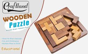 There are those designed for the youngest puzzlers, featuring wooden shapes that must be fitted into the correct openings. Buy Craftland Wooden Jigsaw Puzzle Wooden Toys Games For Kids Travel Games For Families Unique Gifts For Children Indoor Outdoor Board Games Online At Low Prices In India Amazon In