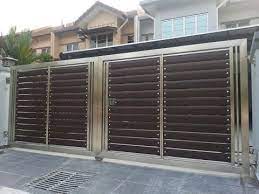 Kombinasi garis tegak dan datar adalah hiasan paling umum. Desain Pintu Gerbang Rumah Moderen Minimalis Youtube