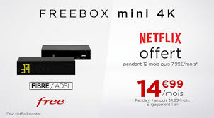 Freebox Mini 4k En Promo A 14 99 Mois Sur Veepee Netflix Offert