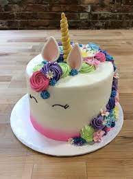 Postage time is in addition to this time.* Unicorn Cake With Fancy Flower Mane Trefzger S Bakery