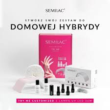 Semilac Zestaw Do Manicure Hybrydowy Try Me Led 36w Dobierz 1