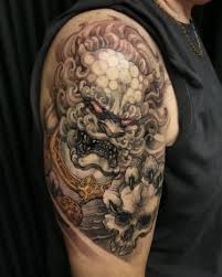 Are you looking for fu dog tattoo, if so then you have come to the right site. The Guardian Lions Foo Dog Tattoo Meanings History Ideas Photos Tatring