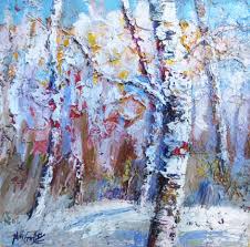 They are prone to getting diseases and/or pests when pruned in. New Winter Palette Knife Aspen Tree Painting By Contemporary Impressionist Niki Gulley