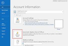 Tap on the account you wish to set the automatics replies for. Where Is The Out Of Office Command