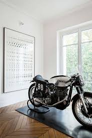 See Inside This Luxurious Residence Designed By Tristan Auer Motorcycle Decor Decor Interior Design Interior Decorating
