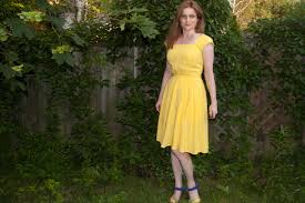 Custom made celebrity dresses, iconic movie dresses, pinterest dresses and instagram dresses at affordable prices. What A Waste Of A Lovely Night The Yellow La La Land Dress Zoopolis