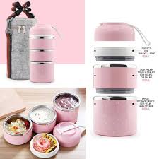 The Best Premium Portable Cute Mini Leak Proof Stainless Steel Thermal Lunch Box With Option Of Therma Lunch Box Containers Stainless Steel Lunch Box Safe Food
