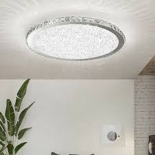 Modern led chandelier with remote control acrylic lights for living room bedroom home chandelier. Crystal Round Led Ceiling Light Fixture Bedroom Modern Flush Mount Ceiling Lamp Ebay