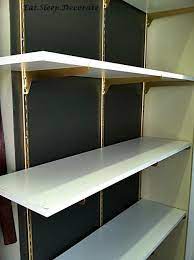Customize Regular Shelving Tracks With Gold Spray Paint That S What Amy Of Eat Sleep Decorate Amy Eatsleepdecorate Did To Create Shoe Home Diy Shelves Home