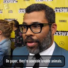 Jordan Peele explains why he's afraid of rabbits and Lupita Nyong'o gives  his fear a "that's cute." 😂