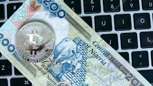 Buy bitcoin with naira in minutes on coincola otc marketplace. Bitcoin On Nigerian Naira Banknote Electronic Money Exchange Concept 162195284 Larastock