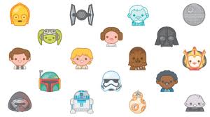 How Star Wars Heart Cloggingly Cute Emojis Took Over The Internet Star Wars Cartoon Star Wars Drawings Star Wars Characters