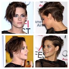 Shaved sides and a curly top can be shaped into any hairstyle for women with short hair. Kristen Stewart Short Hair Google Search Kristen Stewart Hair Rocker Chic Hair Chic Short Hair