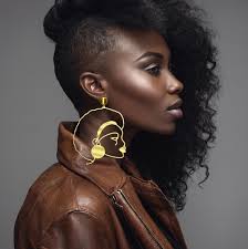 African Earrings, Oversized Earrings, Statement Earrings, Lakaluka  Earrings, Gold Earrings, African Woman Earrings