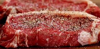 We're going to do a little experiment using different kinds of salt to season some strip steaks. Steakhouse Steak Cafe Delites