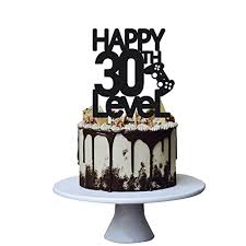 Remind him sweetly and gently that he is now 40! Buy Level 30th Birthday Cake Topper For Man Video Game Decoration Funny Husband 30 Fabulous And Happy Thirty Party Handmade Black Online In Turkey B08yd7gm1q