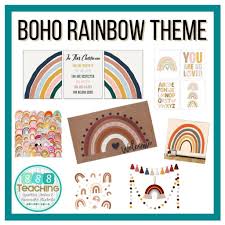 Classroom decorations and design should have a purpose. 1 Classroom Theme Back To School 2021 Boho Rainbow Sssteaching