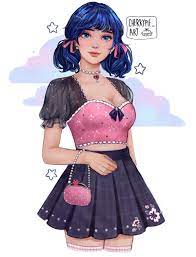 Grown up Marinette Dupain Cheng redesign by me (@cherrypie_art) :  r/miraculousladybug
