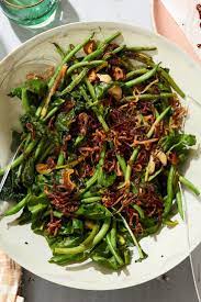 Green Beans And Greens With Fried Shallots Recipe Recipe Shallot Recipes Thanksgiving Recipes Side Dishes Nyt Cooking