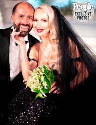 Selling Sunset S Christine Quinn Secretly Got Married Inside Her Gothic Winter Wonderland Wedding Celebrity Bride Winter Wonderland Wedding Wonderland Wedding