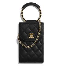 Chanel boy wallet with chain. Small Leather Goods Of The Spring Summer 2020 Pre Collection Chanel Fashion Collection Phone Holder With Chain Graine Small Leather Goods Chanel Bag Leather