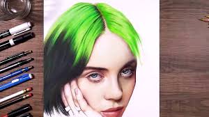 Want to discover art related to billie_eilish? Drawing Billie Eilish Using Derwent Lightfast Video Dailymotion