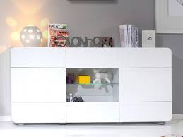 Buffet Trevor 3 Portes Mdf Laque 181cm Blanc Meuble Sous Lavabo Buffet Blanc Et Transformation De Meubles