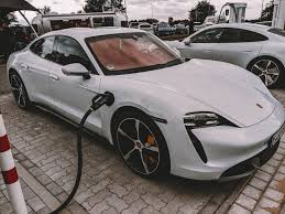 The first porsche taycan charging station is ready to go. Test Drive Porsche Taycan Turbo S