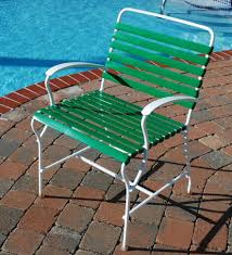 Our vinyl, extruded for outdoor use, is commercial quality 100% virgin vinyl strap with ultra violet inhibitors manufactured into the product. 211 Kelly Green Patio Furniture Vinyl Color