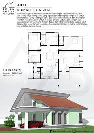 Dapatkan pelan rumah idaman anda hari ini samada dalam format jpeg atau dwg. Jenis Rumah 1 Tingkat 4 Bilik Pelan Rumah Percuma Facebook