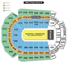 wells fargo arena seating chart wells fargo arena des