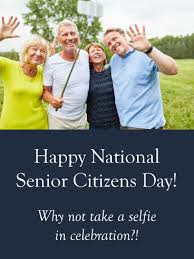 Seniors especially love getting cards so why not send one or give it to them in person. Selfie Time Happy National Senior Citizens Day Card Birthday Greeting Cards By Davia Senior Citizen Selfie Time Birthday Greeting Cards